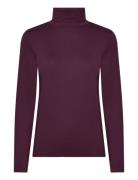 Slhanadi Rollneck Ls Burgundy Soaked In Luxury
