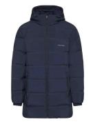 Ls Bonded Chnnld Long Hooded Puf Navy Calvin Klein