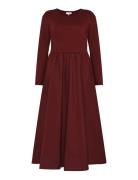 Madde Long Sleeve Dress Burgundy Newhouse