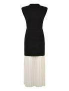 Zion Pleated Skirt Dress Patterned French Connection