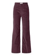 Slfwide Runa Hw Corduroy Pant Noos Burgundy Selected