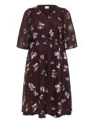 Kcclara Dress Brown Kaffe Curve