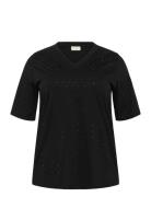 Kcphoelina T-Shirt Black Kaffe Curve