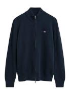 Casual Cotton Cardigan Blue GANT
