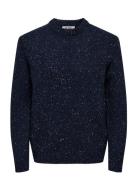 Onsbirky Reg Nap Crew Knit Navy ONLY & SONS