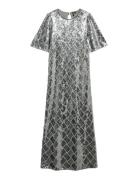 Vmmilka 2/4 7/8 Dress Wvn Silver Vero Moda
