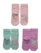 Sock 3 P Sg Unicorn Antislip Pink Lindex