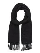 Wool-Cashmere Herringb Scarf Black Lauren Ralph Lauren