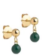 Studs, Mina Green Enamel Copenhagen