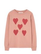 Hearts  Dof Lonf Sleeve T-Shirt Pink THE ANIMALS OBSERVATORY
