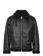 Faux Shearling Jacket Black Lindbergh