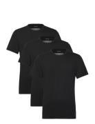 S/S Crew Neck 3Pk Black Calvin Klein