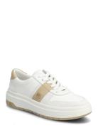 Harlie Color-Blocked Leather Sneaker White Lauren Ralph Lauren