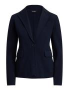 Cotton-Blend Sweater Blazer Navy Lauren Ralph Lauren