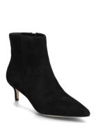 Mckay Suede Bootie Heel Black Lauren Ralph Lauren