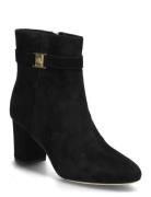 Kellie Suede Bootie Heel Black Lauren Ralph Lauren