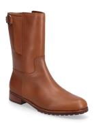 Tasha Calfskin Boot Brown Lauren Ralph Lauren