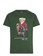 Polo Bear Cotton Jersey Tee Green Ralph Lauren Kids