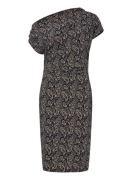 Paisley Jersey Off-The-Shoulder Dress Navy Lauren Ralph Lauren
