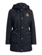 Crest-Patch Diamond-Quilted Anorak Black Lauren Ralph Lauren