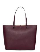 Crosshatch Leather-Karly-Tte-Lrg Burgundy Lauren Ralph Lauren