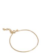 Bracelet, Box Chain 0,8 Mm Gold Enamel Copenhagen