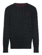 Cable-Knit Cotton Sweater Black Ralph Lauren Kids