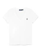 Cotton Jersey V-Neck Tee White Polo Ralph Lauren