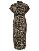 Olmhannover Life S/S Shirt Dress Noos Brown Only Maternity