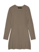 Vmjosanna Ls Short Dress Noos Brown Vero Moda