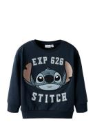 Nmmonur Stitch Nreg Sweat Bru Wdi Navy Name It