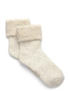Cozy Velour Socks Beige Minymo