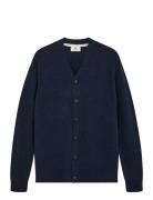 Aksvend Lambswool Cardigan Navy Anerkjendt
