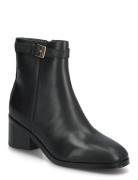 Th Buckle Riding Mid Heel Bootie Black Tommy Hilfiger