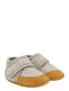 Wool Slippers W. Suede Grey En Fant