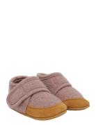 Wool Slippers W. Suede Pink En Fant