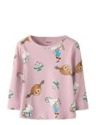 Nmfsoca Pippi Ls Top Lnoos Sky Pink Name It