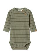 Nbmkail Ls Slim Body Lil Noos Khaki Lil'Atelier