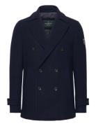 Greenwich Peacoat Navy Hackett London