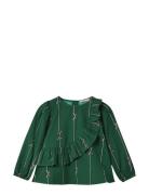 Bowie Ls Blouse Green Fliink