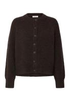 Slfrena Ls Knit Cardigan Camp Brown Selected