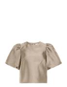 Vishina 2/4 O-Neck Top/Dc/Ka Beige Vila
