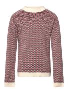 Herringb Sweater Burgundy FUB