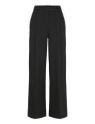 Pleated Wide Leg Trousers Black Mango