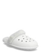 Classic Fuzz Scuff White Crocs