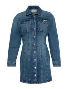 Ls Denim Mini Dress Cold Springs Blue Calvin Klein Jeans