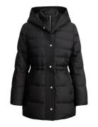 Hooded Quilted Vestee Down Coat Black Lauren Ralph Lauren