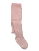 Ribbed Tights Pink Mango