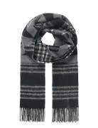 Woven Wool Logo Scarf Black Mads Nørgaard