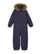 Coverall W. Fake Fur Grey Color Kids